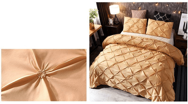 Gylden Beige Dynebetræk