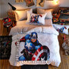 Marvel Captain America Hvidt Dynebetræk 100% Bomuld