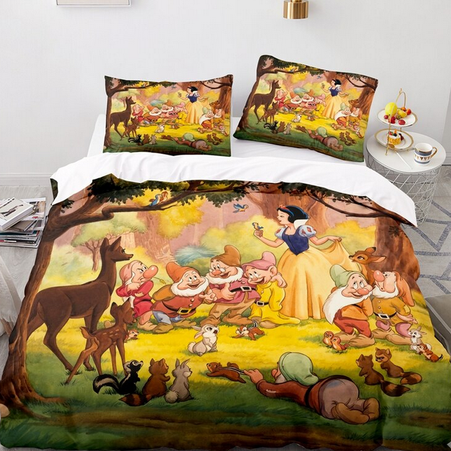 Snehvide Og De 7 Dværge I Skoven Dynebetræk