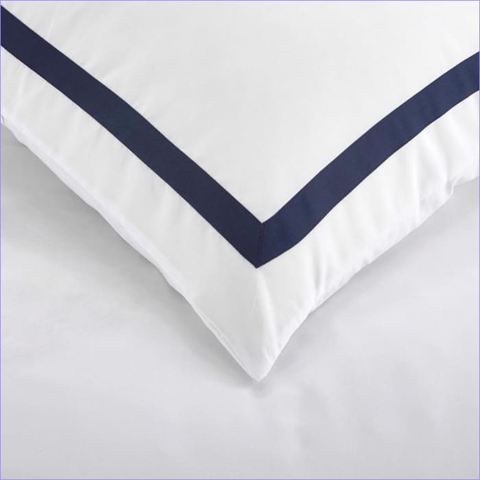 Hvid Og Blå Dynebetræk