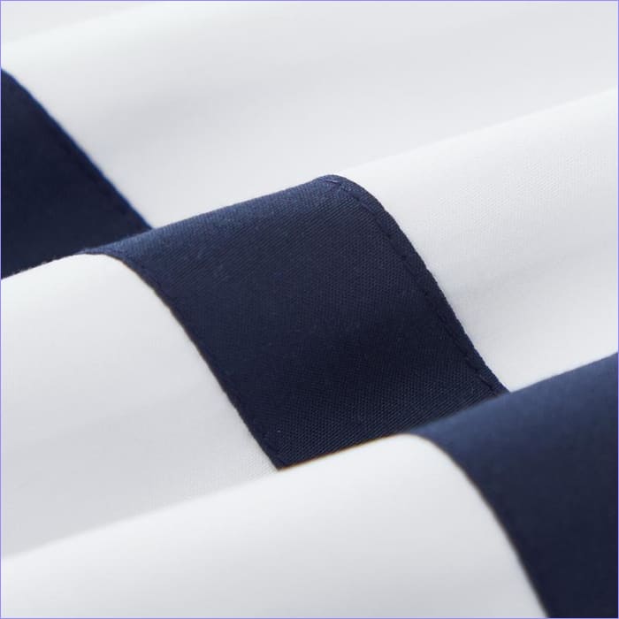 Hvid Og Blå Dynebetræk