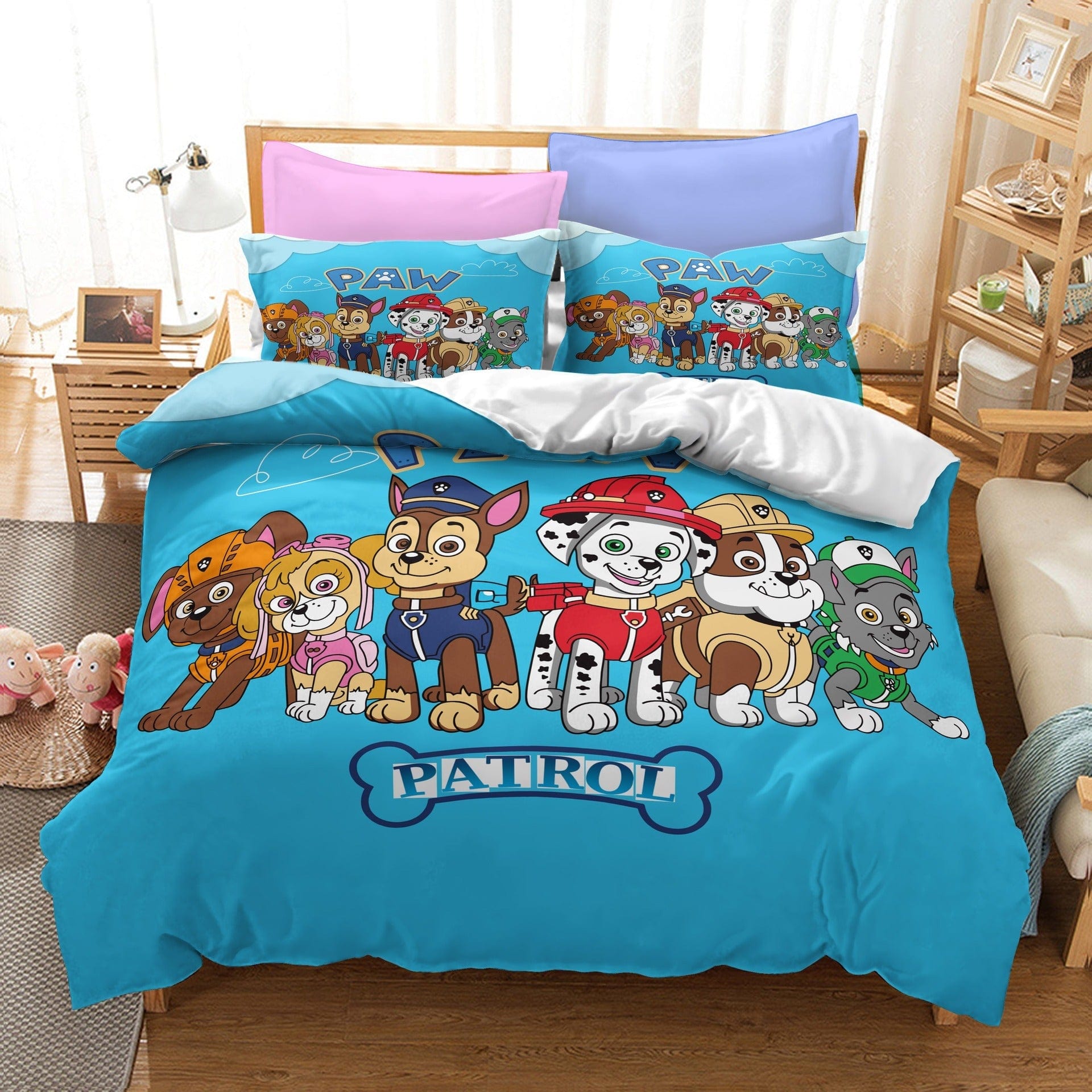 Blå Dynebetræk 240x220 Paw Patrol