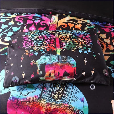 Bohemian Elephant Dynebetræk Multicolor