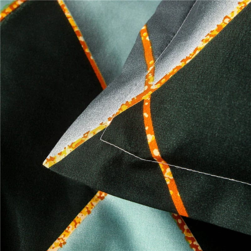 Grøn Og Gul Ternet Dynebetræk