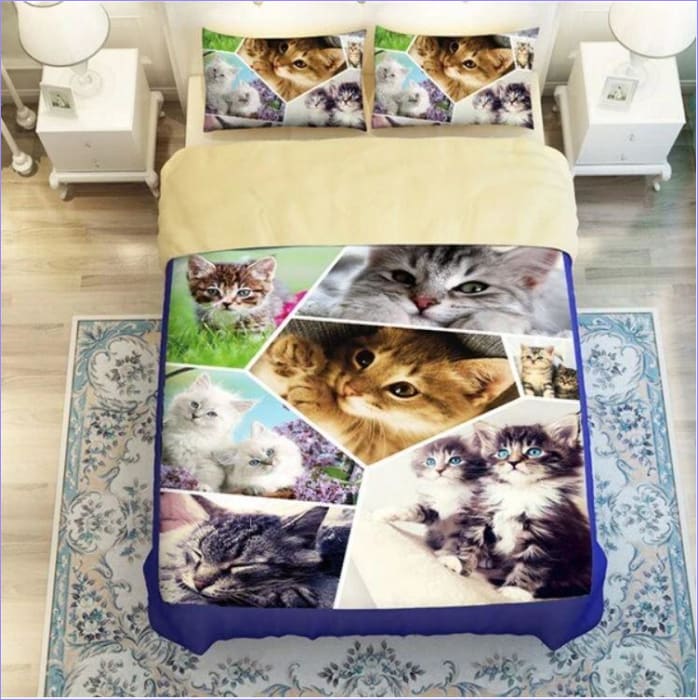 Patchwork Cat Dynebetræk