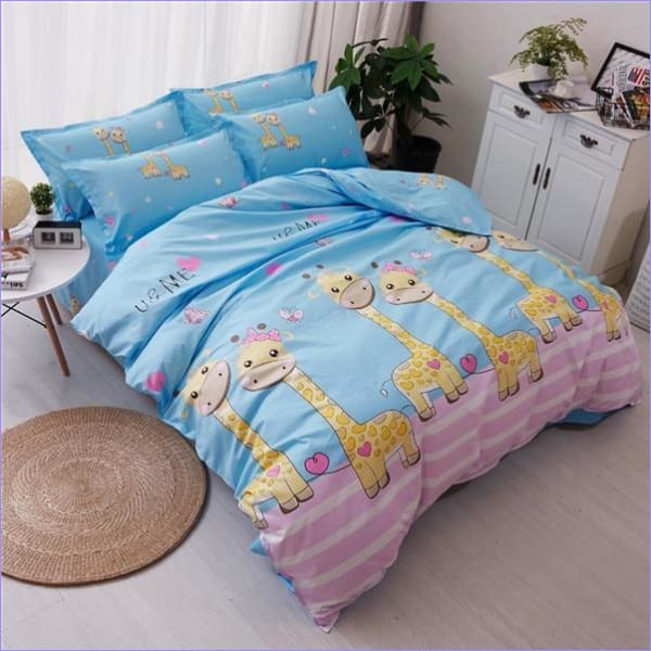 Tegnefilm Giraffer Børn Dynebetræk