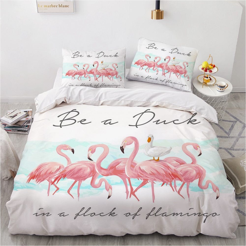 Flamingo Dynebetræk 1 Person