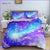 Blå Og Pink Rainbow Galaxy Dynebetræk