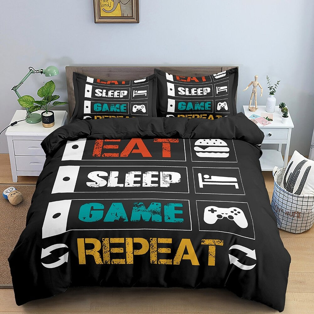 Gamer Eat Sleep Game Dynebetræk