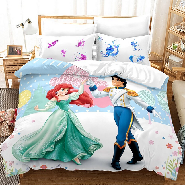 Dynebetræk Den Lille Havfrue Og Prinsen