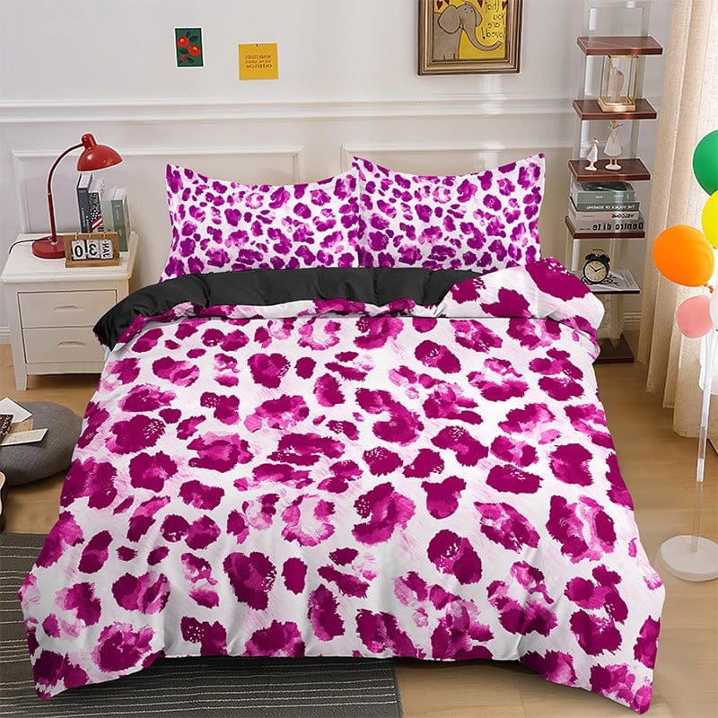 Pink Leopard Dynebetræk
