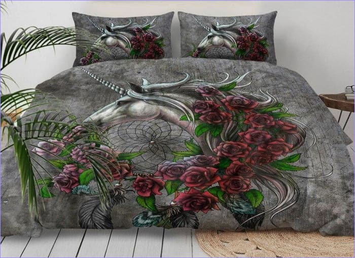 Unicorn Dynebetræk Rose Halskæde