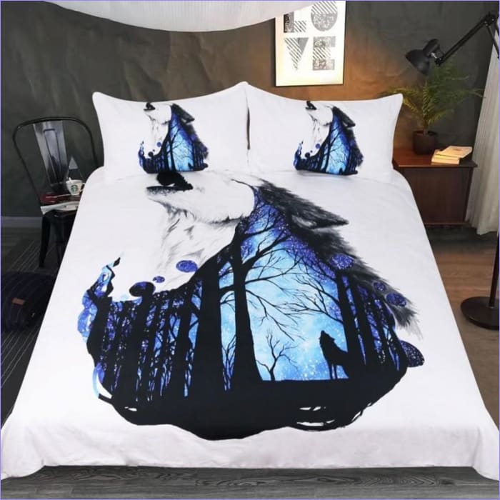 Mystical Forest Wolf Dynebetræk