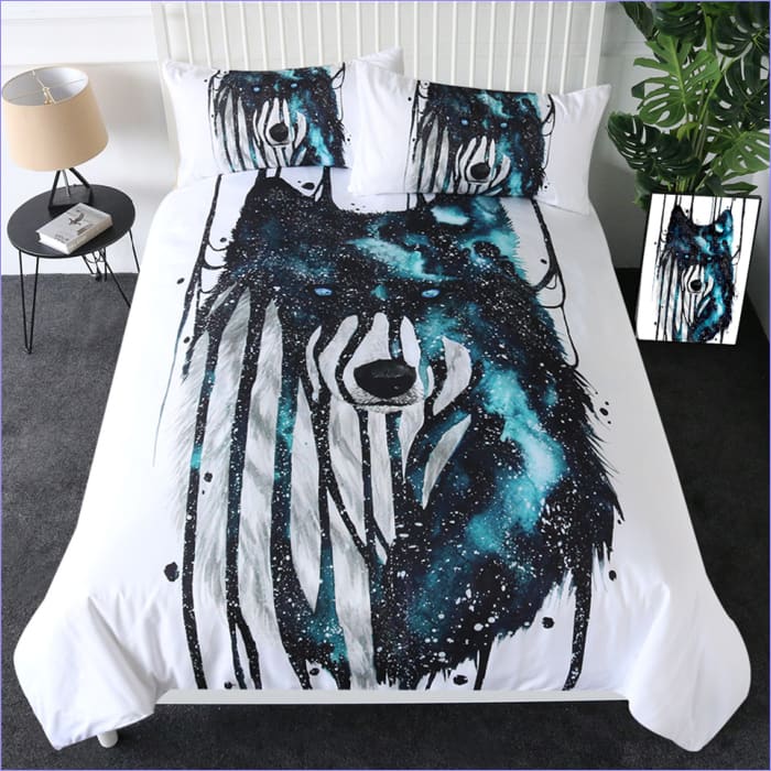 Wolf Painting Galaxy Dynebetræk