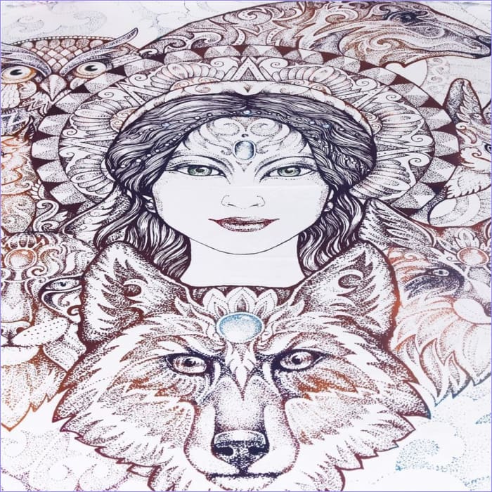 Bohemian Style Wolf Dynebetræk