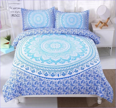 Blue Gradient Mandala Dynebetræk