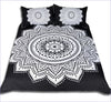 Sort Og Hvid Blonde Mandala Dynebetræk