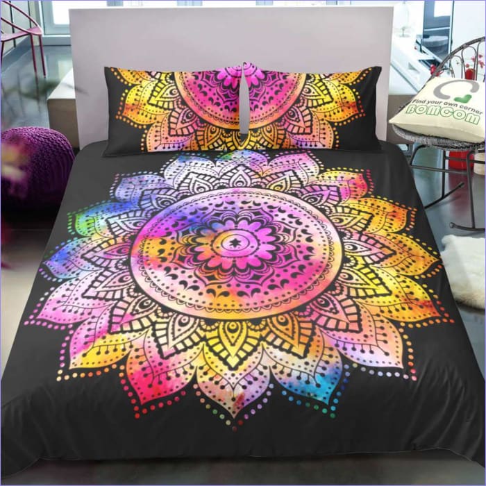 Flerfarvet Mandala Dynebetræk