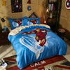 Marvel Blue Iron Man Dynebetræk 100% Bomuld