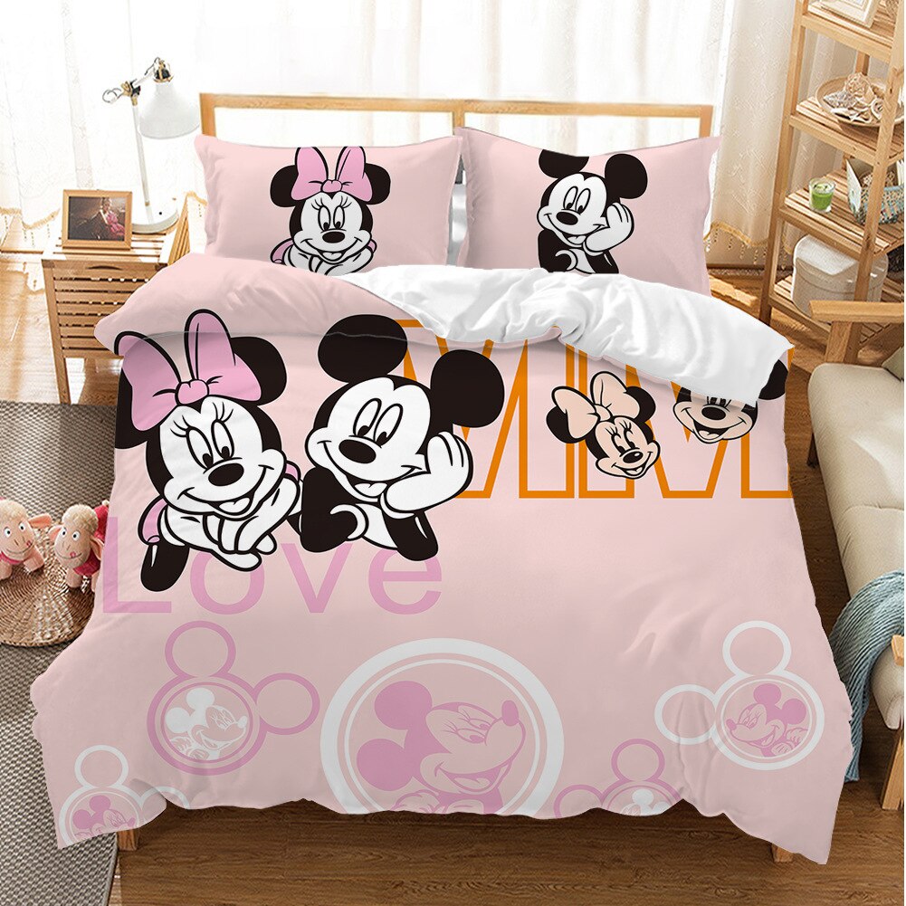 Mickey And Minnie Pink Dynebetræk
