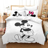 Mickey Og Minnie Sort Og Hvidt Dynebetræk