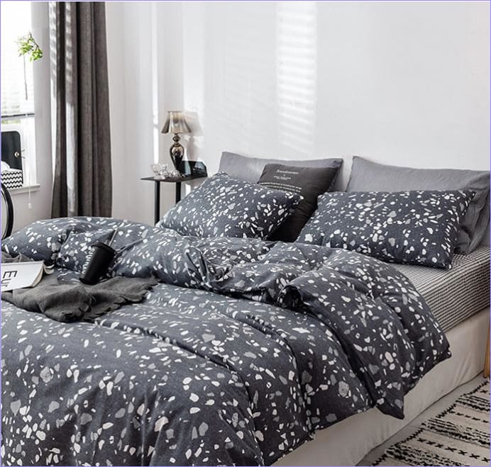 Moderne Sort Granit Dynebetræk