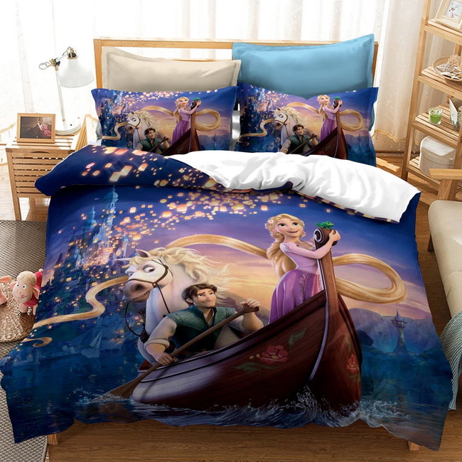 Rapunzel Og Flynn Boat Dynebetræk