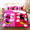Mickey Og Minnie Pink Dynebetræk Til 1 Person