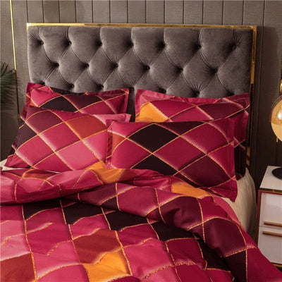 Rød Orange Dynebetræk