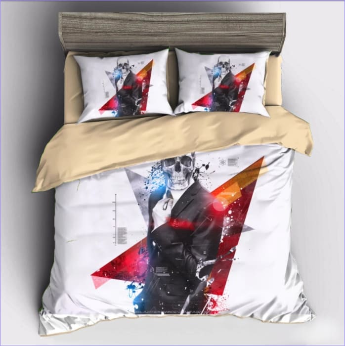 Dynebetræk Skull Kostume