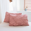Powder Pink Pinch Pleat Almindeligt Dynebetræk