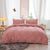 Powder Pink Pinch Pleat Almindeligt Dynebetræk