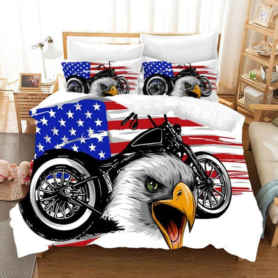 Vintage Amerikansk Flag Sengesæt