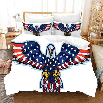 Vintage Amerikansk Flag Sengesæt