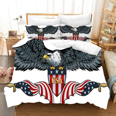 Vintage Amerikansk Flag Sengesæt