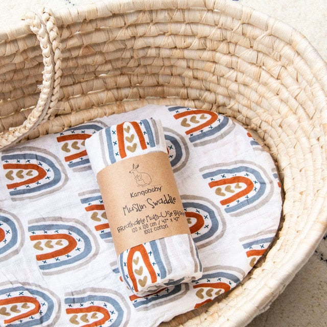 Hvid Baby Plaid Børnetegninger