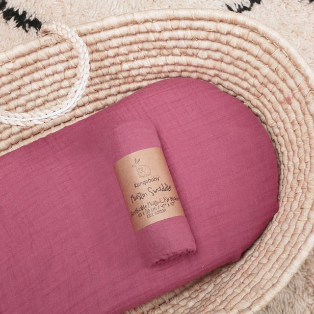 Mørk Pink Baby Plaid