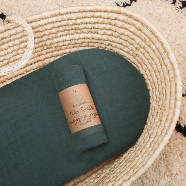 Mørkegrøn Baby Plaid