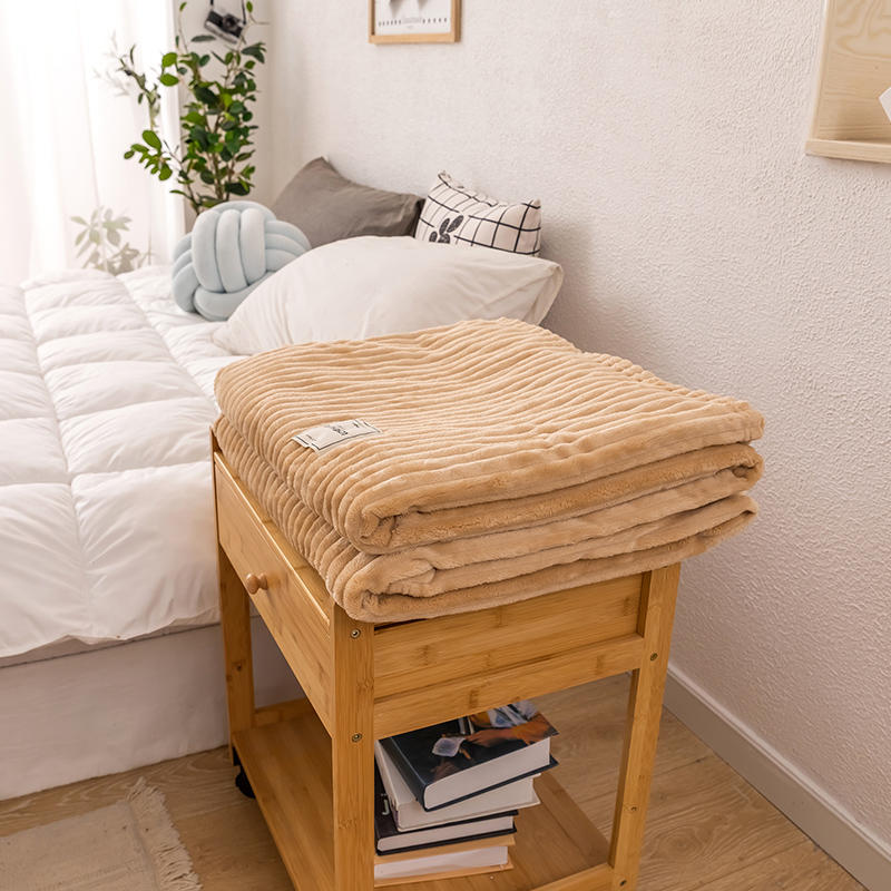 Brun Plaid Brun Sengetæppe