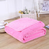 Candy Pink Plaid Candy Pink Fleece Tæppe